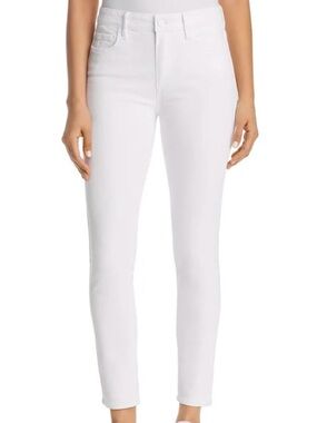 PAIGE Off-White Skinny Hoxton Ankle